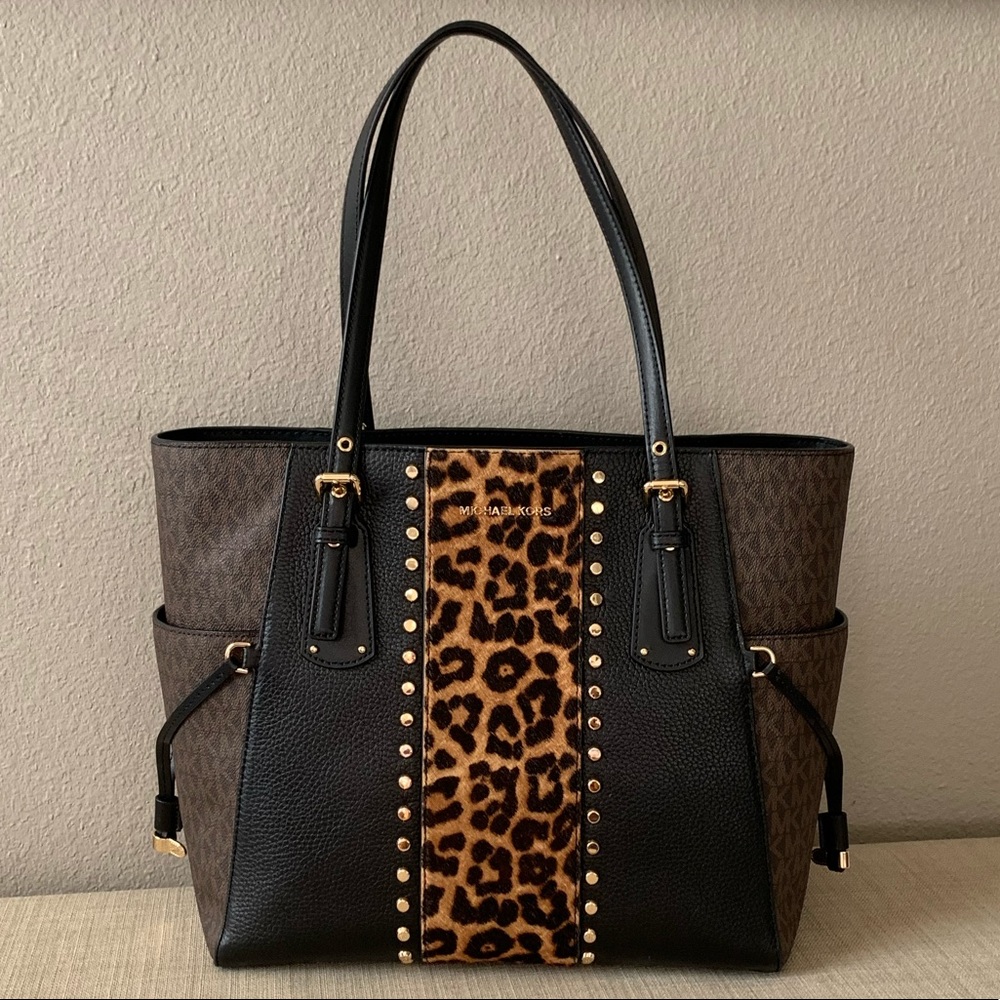 Michael Kors Voyager Leopard Print Tote 🐆